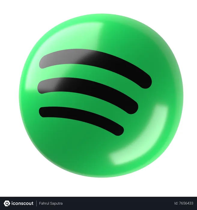 Free Spotify Logo 3D Icon