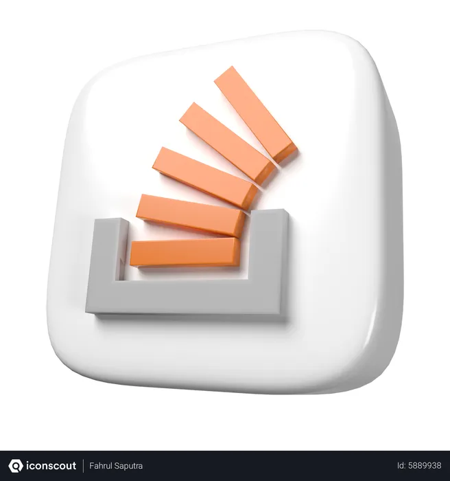 Free Stack Overflow Logo 3D Icon