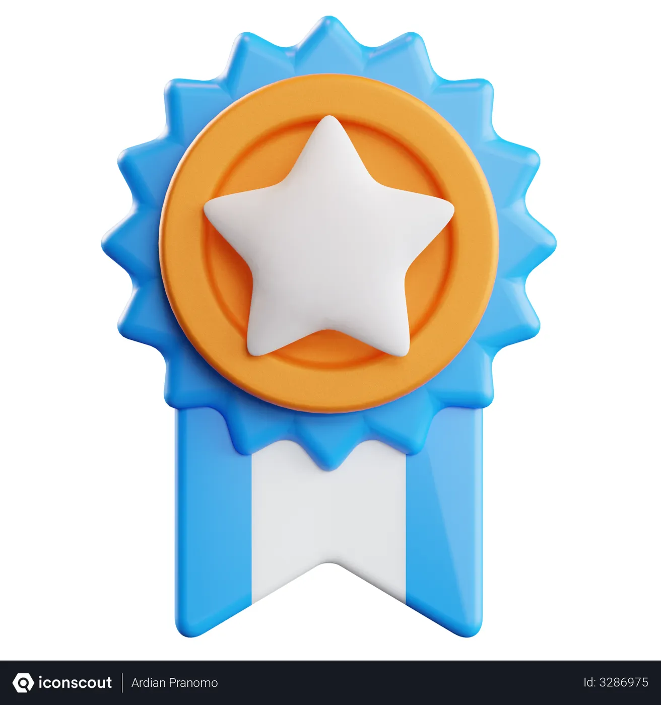 Free Star Badge 3D Illustration - Free Download E-commerce & Shopping