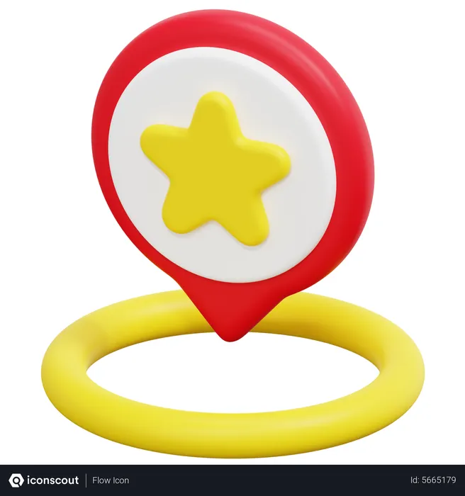 Free Star Location  3D Icon