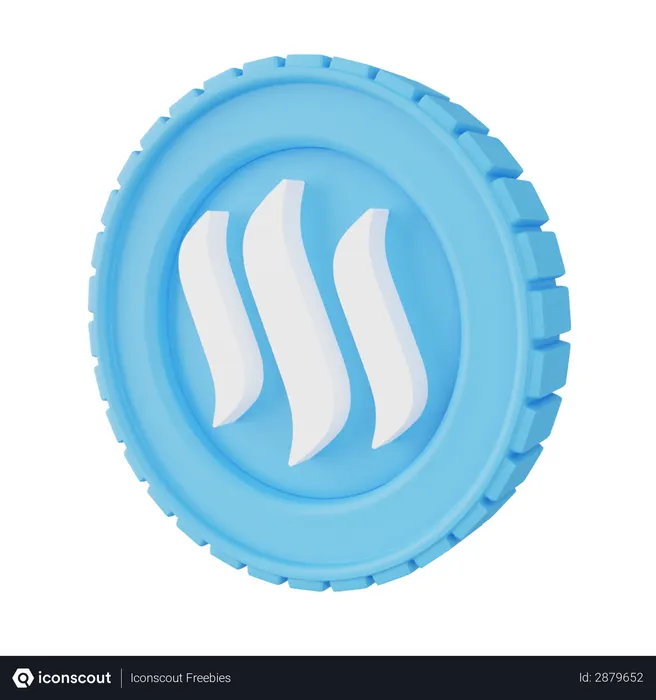 Free Steem  3D Icon