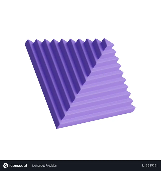 Free Step Pyramid  3D Illustration