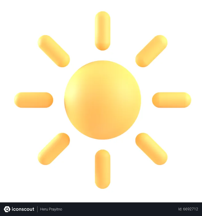 Free Sun  3D Icon