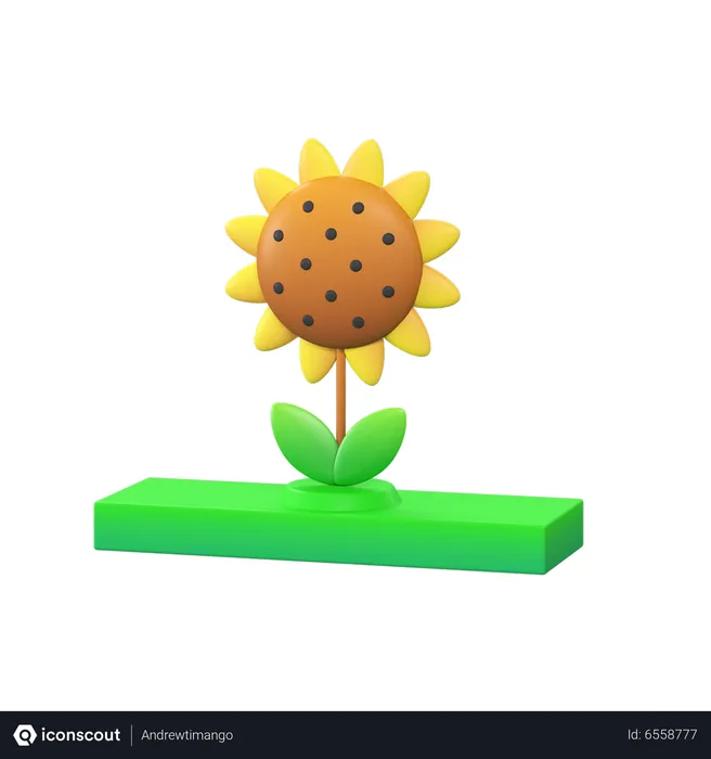Free Sunflower  3D Icon