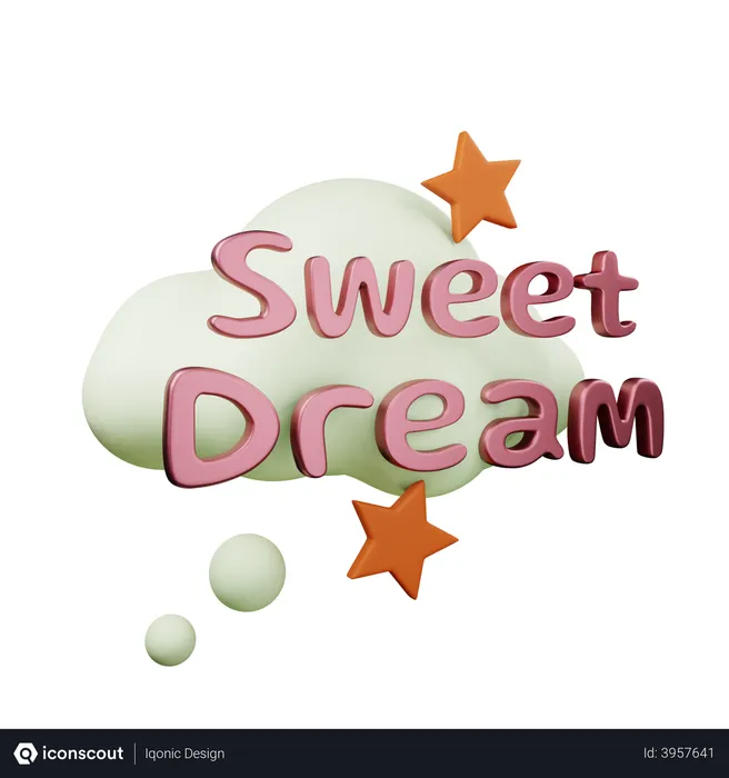 Free Sweet Dreams  3D Illustration