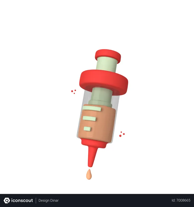 Free Syringe  3D Icon