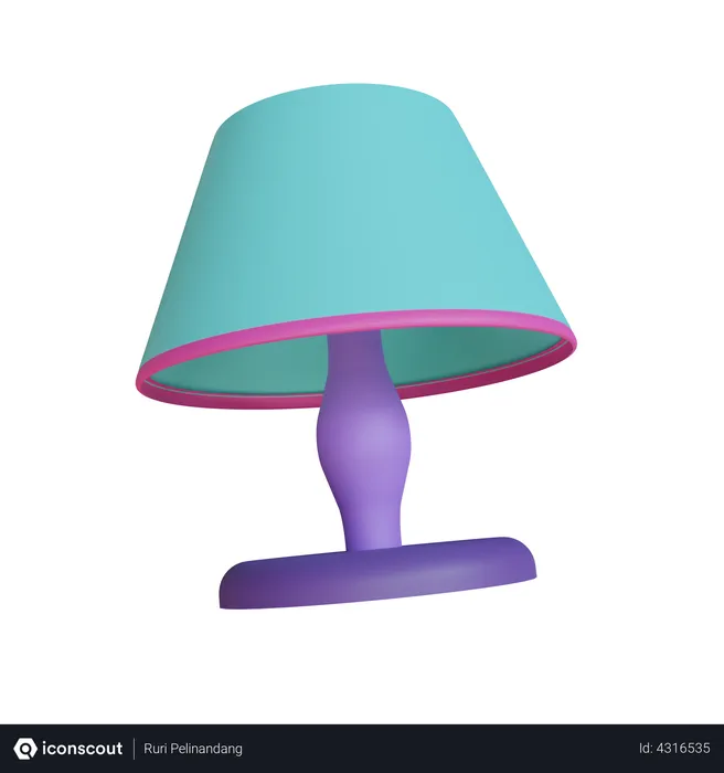 Free Table Lamp  3D Illustration