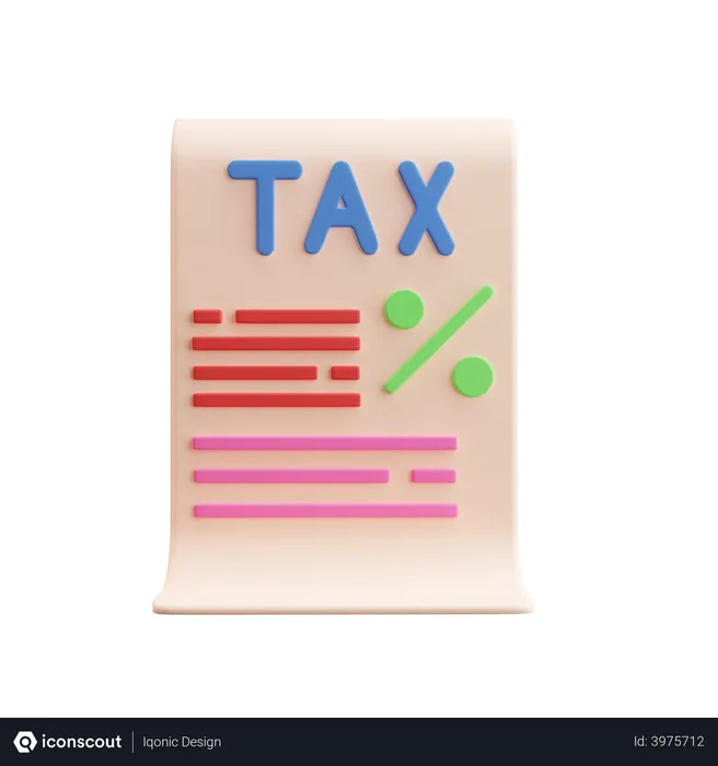 Free Tax  3D Illustration