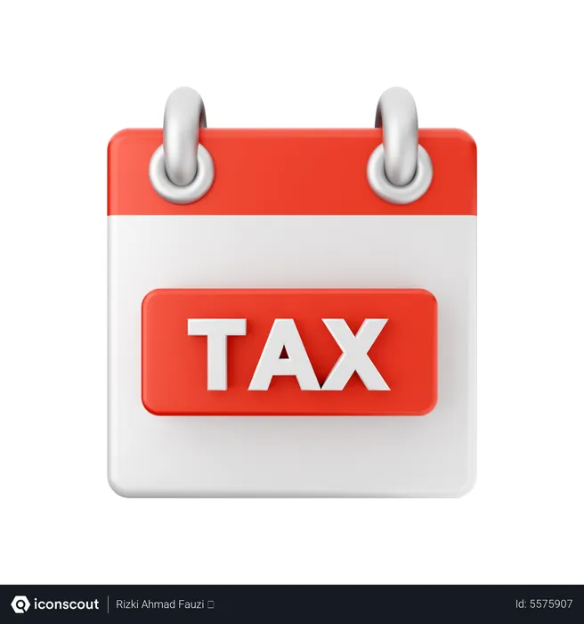 Free Tax Calendar  3D Icon