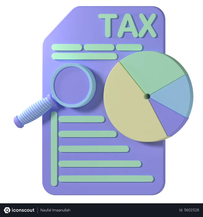Free Tax Document  3D Icon