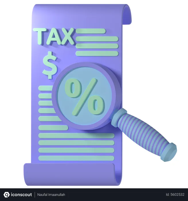 Free Tax Research  3D Icon