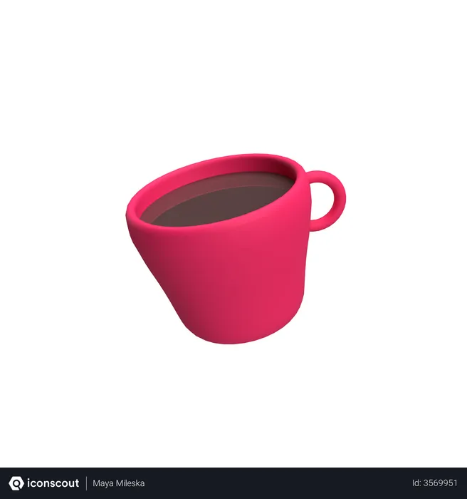 Free Taza de café  3D Illustration