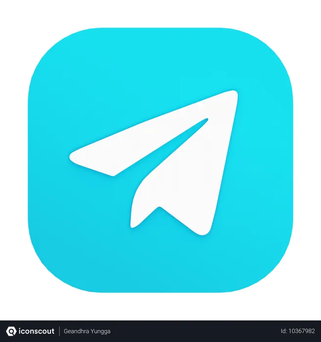 Free Telegram  3D Icon