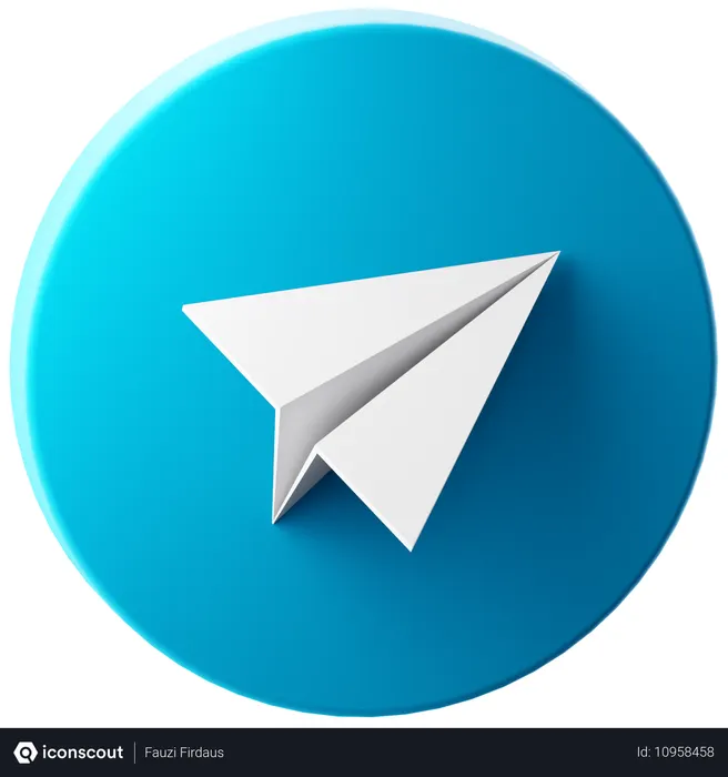 Free Telegram  3D Icon