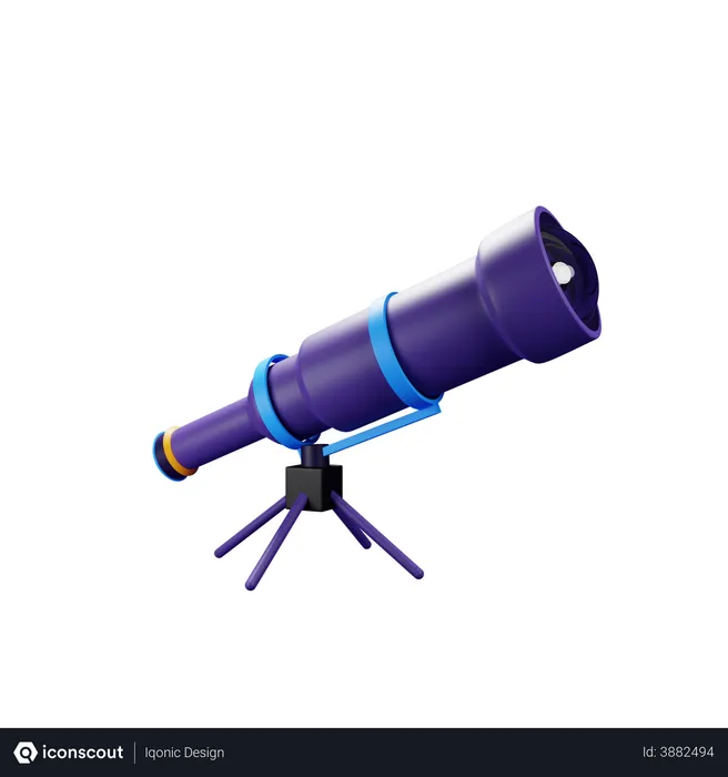 Free Telescope  3D Illustration