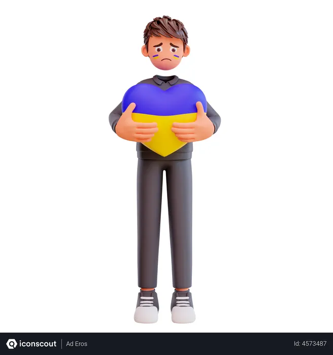 Free Tenant le coeur de l'Ukraine  3D Icon