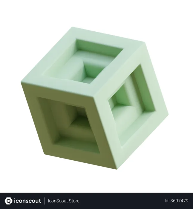 Free Tesseract  3D Icon