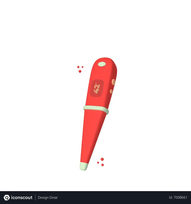 Free Thermometer  3D Icon