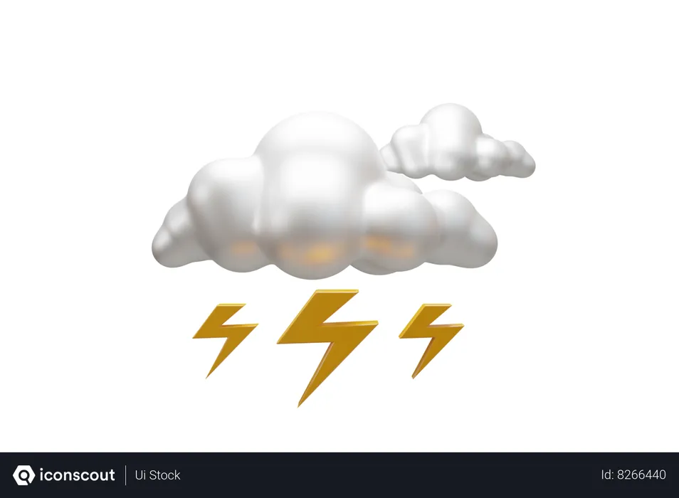 Free Thunderstorm  3D Icon
