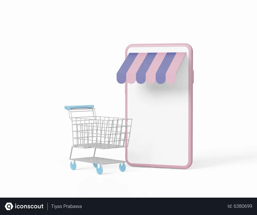 Free Tienda online  3D Icon