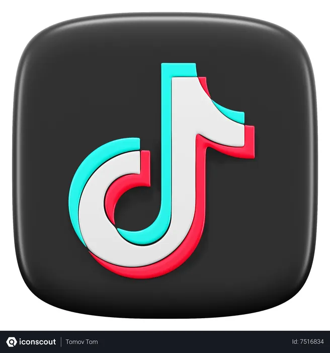 Free Tik-tok Logo 3D Icon