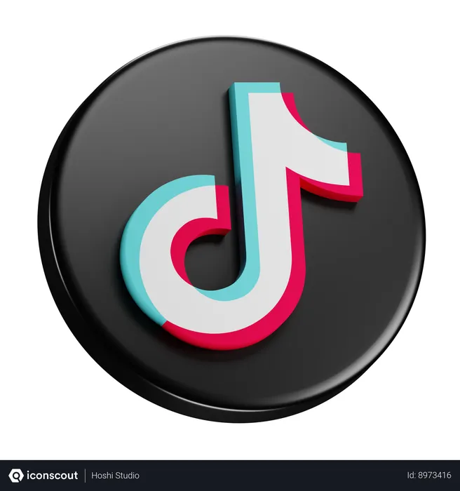 Free TikTok Logo 3D Icon