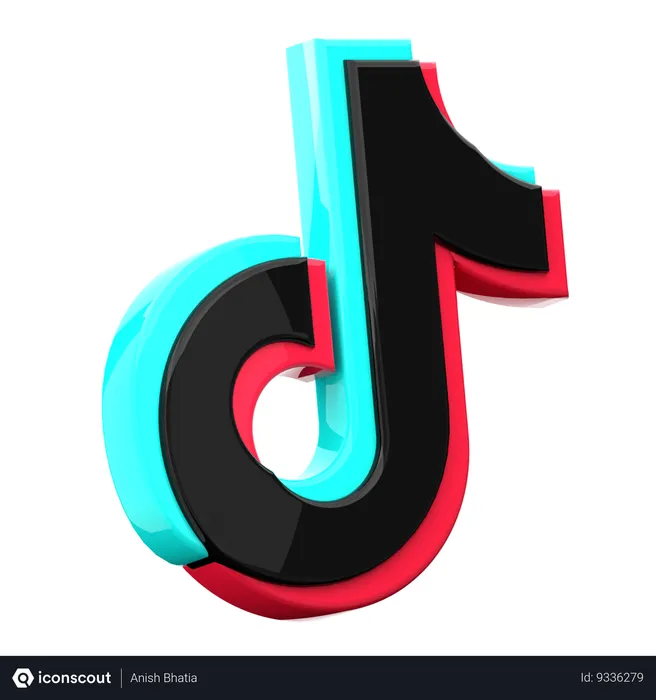 Free Tiktok Logo 3D Icon