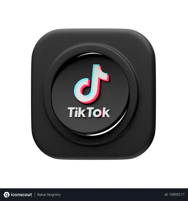 Free Tiktok Logo 3D Icon