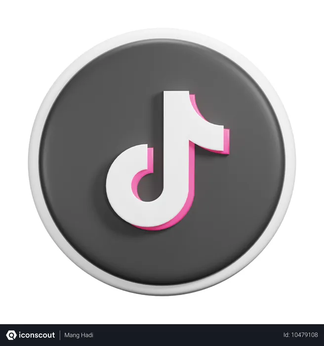 Free Tiktok Logo 3D Icon