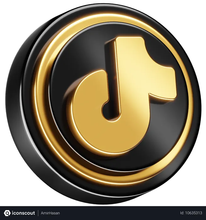 Free Tiktok Logo 3D Icon