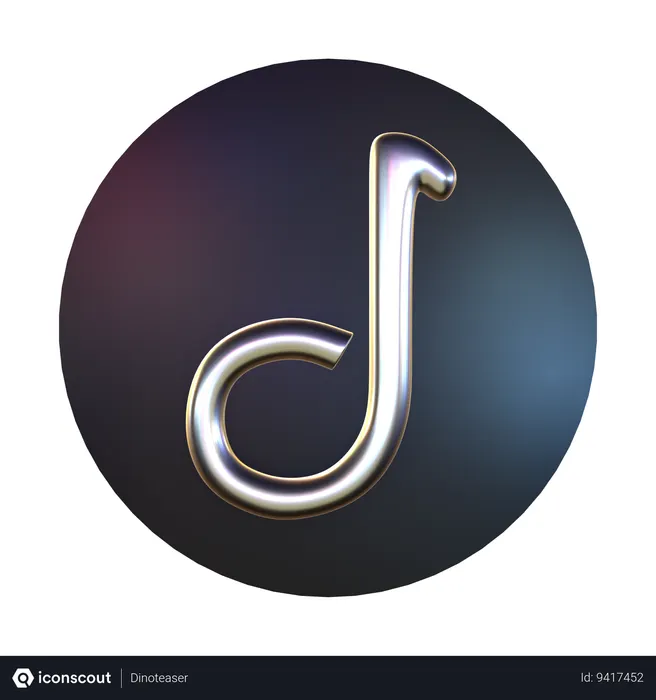 Free Tiktok Logo 3D Icon