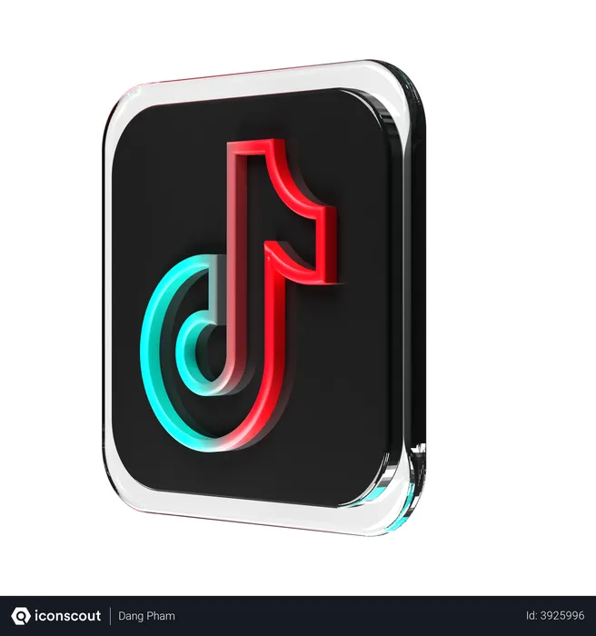 Free Tiktok Logo 3D Logo