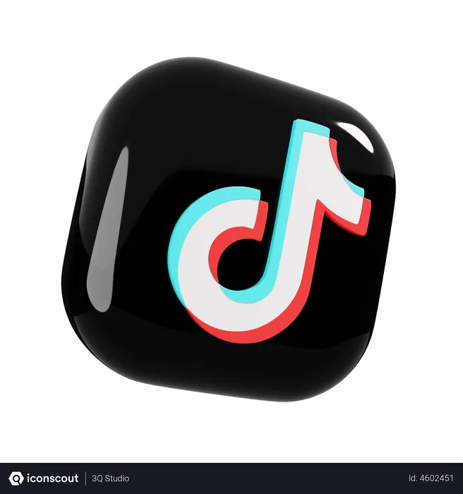 Free TikTok Logo 3D Logo