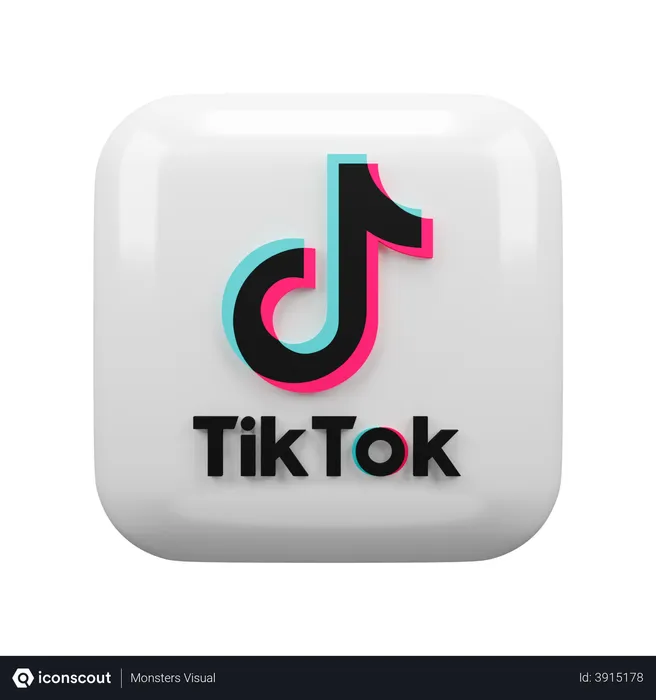 Free Tiktok Logo 3D Logo