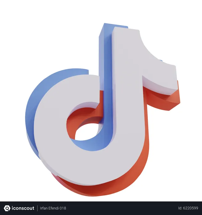 Free Tiktok Logo Logo 3D Icon