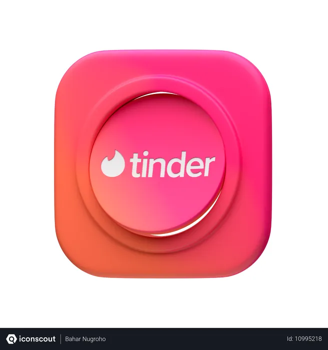 Free Tinder Logo 3D Icon