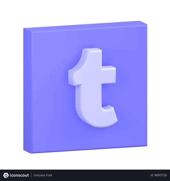 Free Tumblr-1 Logo 3D Icon