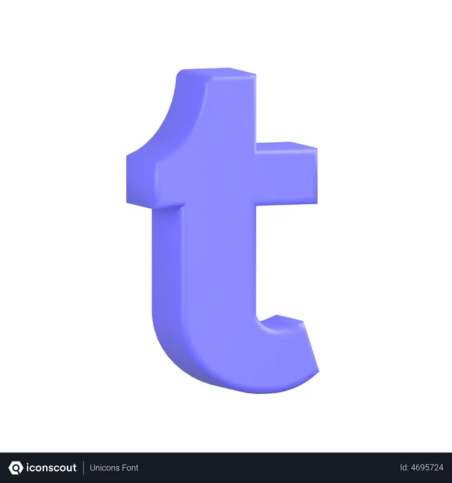 Free Tumblr-2 Logo 3D Icon