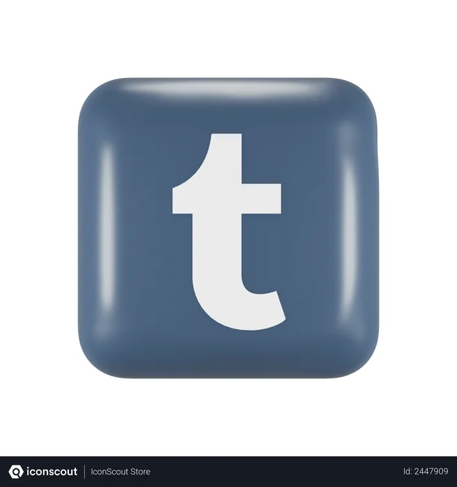 Free Tumblr Logo 3D Logo