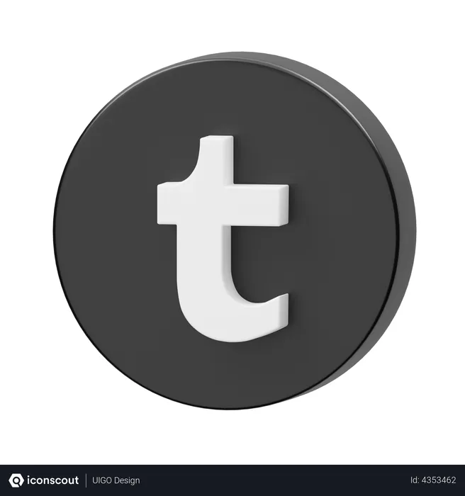 Free Tumblr Logo 3D Logo