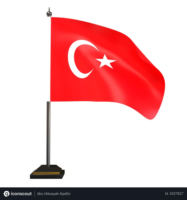 Free Turkey Flag Flag 3D Flag