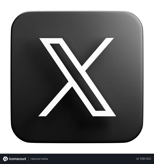 Free Twitter  3D-Symbol