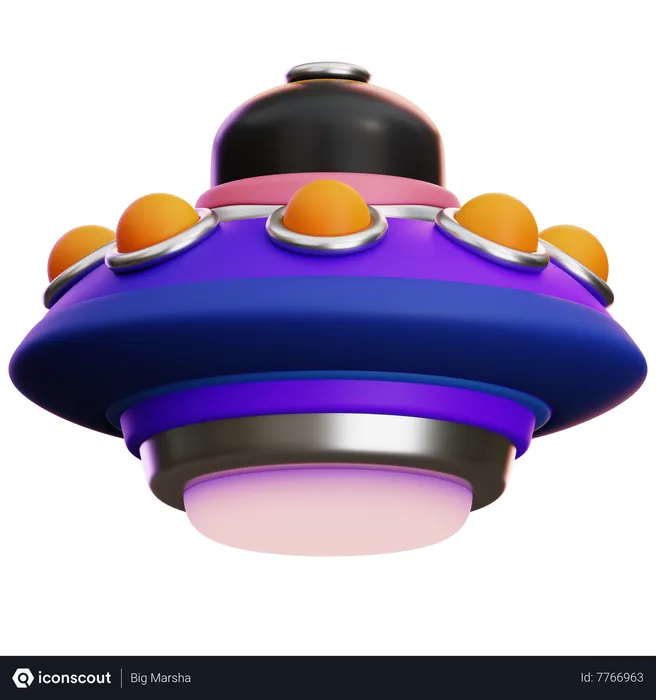 Free Ufo Spaceship 3d Icon - Free Download Science & Technology 3d 