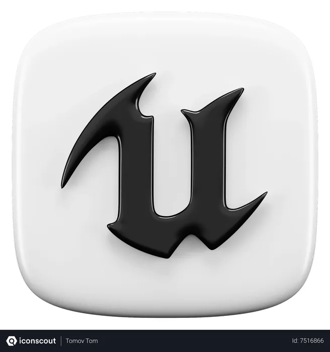 Free Unreal Engine Logo 3D Icon