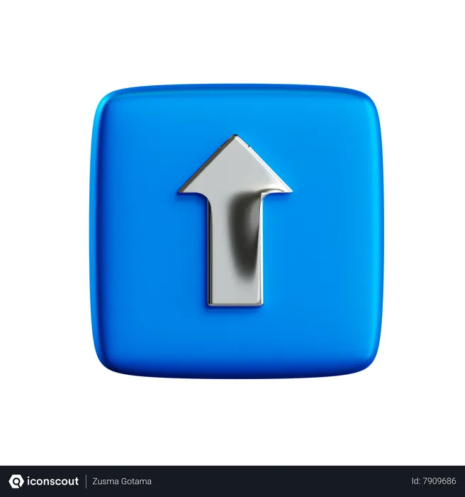 Free Up Button Emoji 3D Icon