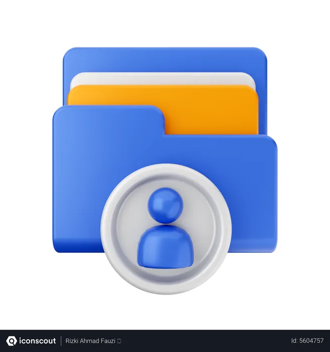Free User File  3D Icon
