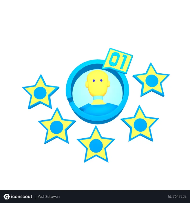 Free User Rating  3D Icon