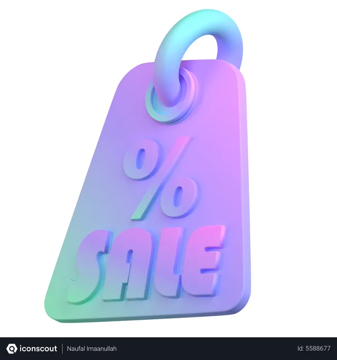 Free Étiquette de vente  3D Icon