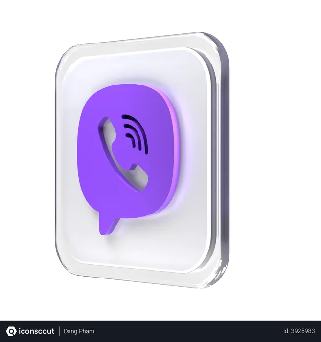 Free Viber Logo 3D Logo