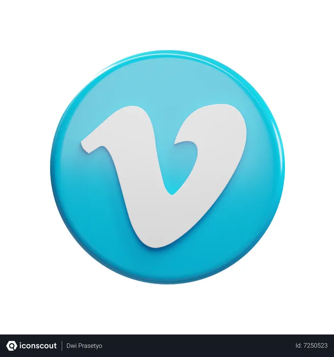 Free Vimeo Logo 3D Icon